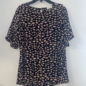 Line and Chili Dalmatian Dot Dressy Top
